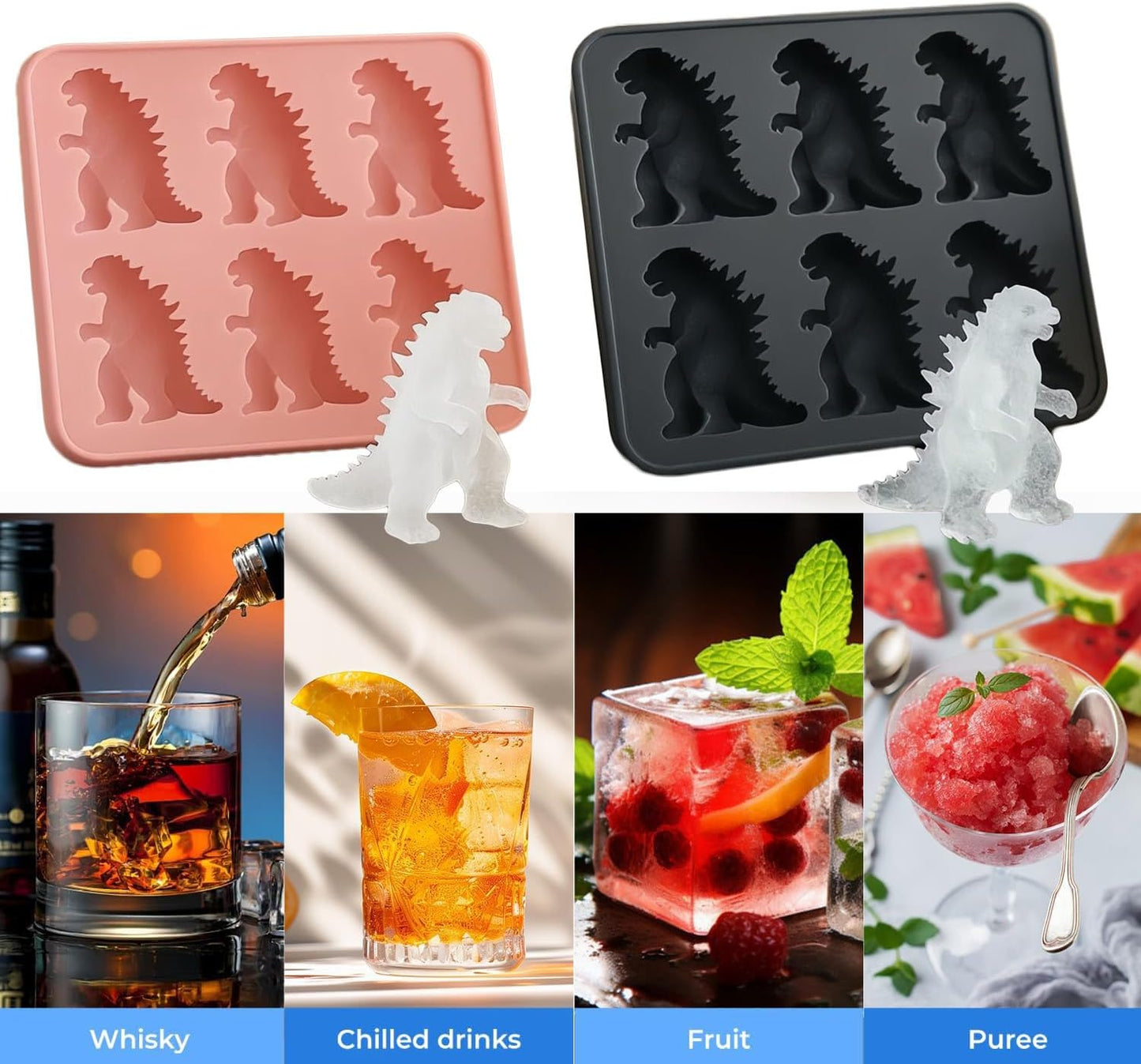 Creative Silicone Mold – Godzilla Ice, Chocolate & Gummies